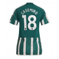 Dres Manchester United Casemiro #18 Preč pre Ženy 2023-24 Krátky Rukáv